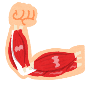 深層筋治療中画像